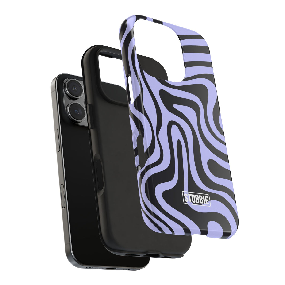 STUBBIE Phone Case for Apple iPhone - Crazy Zebra Stubbie