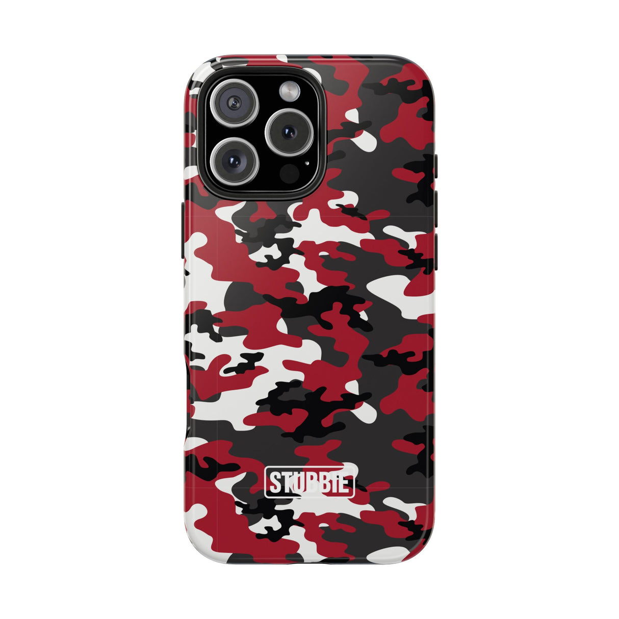 STUBBIE Phone Case for Apple iPhone - Red Camo Phone Case