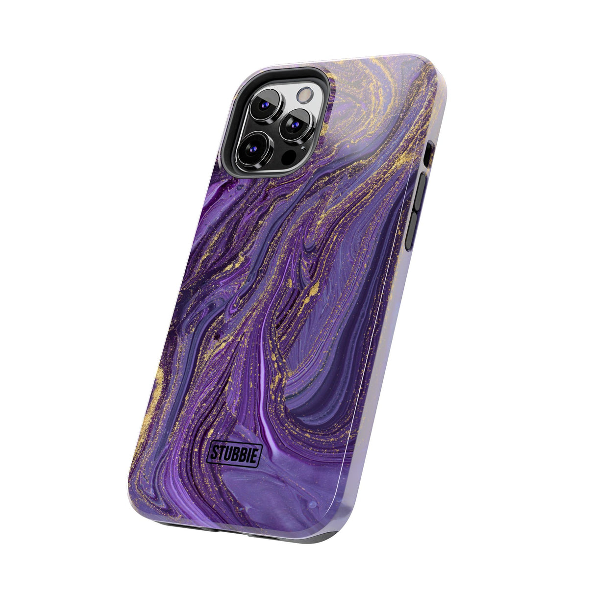 STUBBIE Phone Case for Apple iPhone - Purple Marble Phone Case