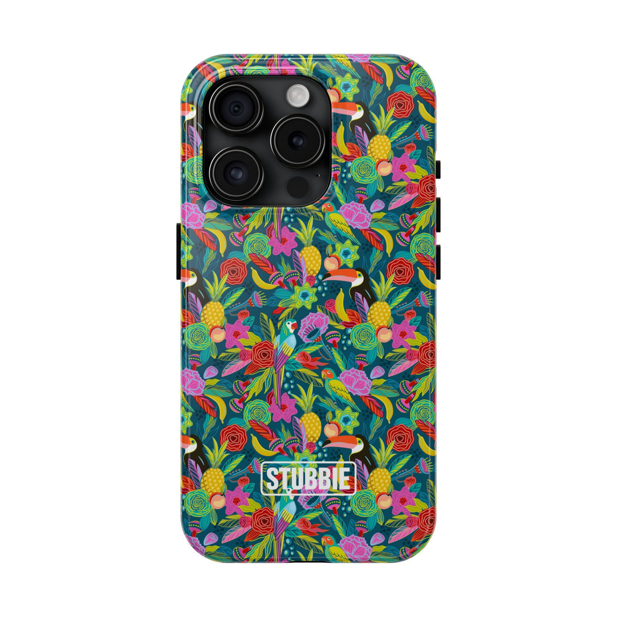 STUBBIE Phone Case for Apple iPhone - Hiding Jungle Birds Stubbie