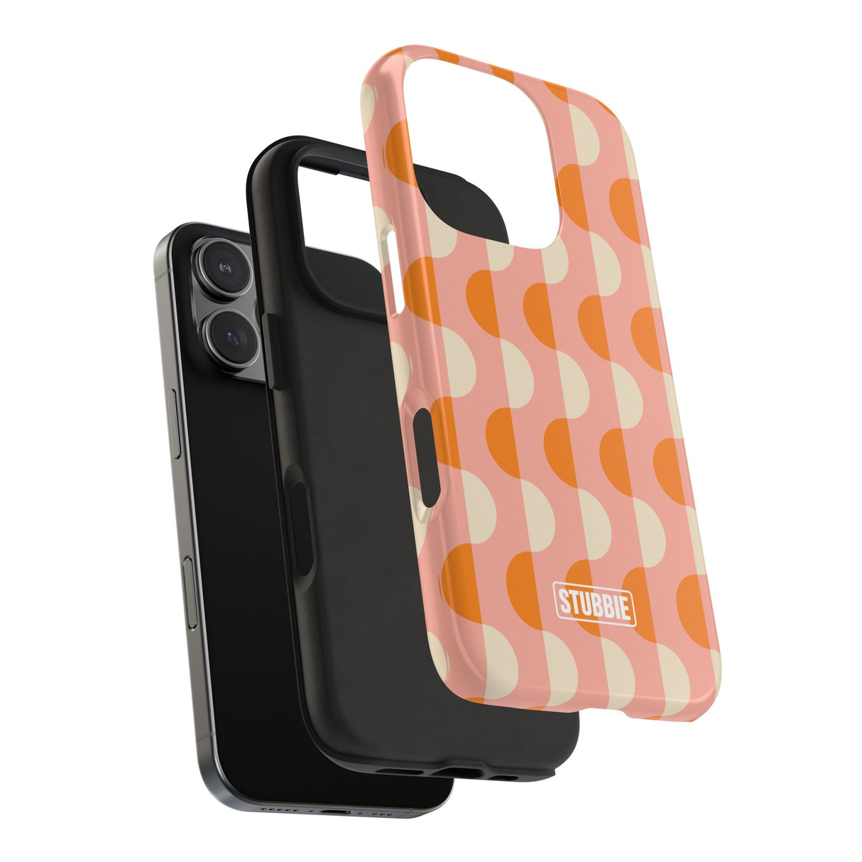 STUBBIE Phone Case for Apple iPhone - Orange Wave Phone Case