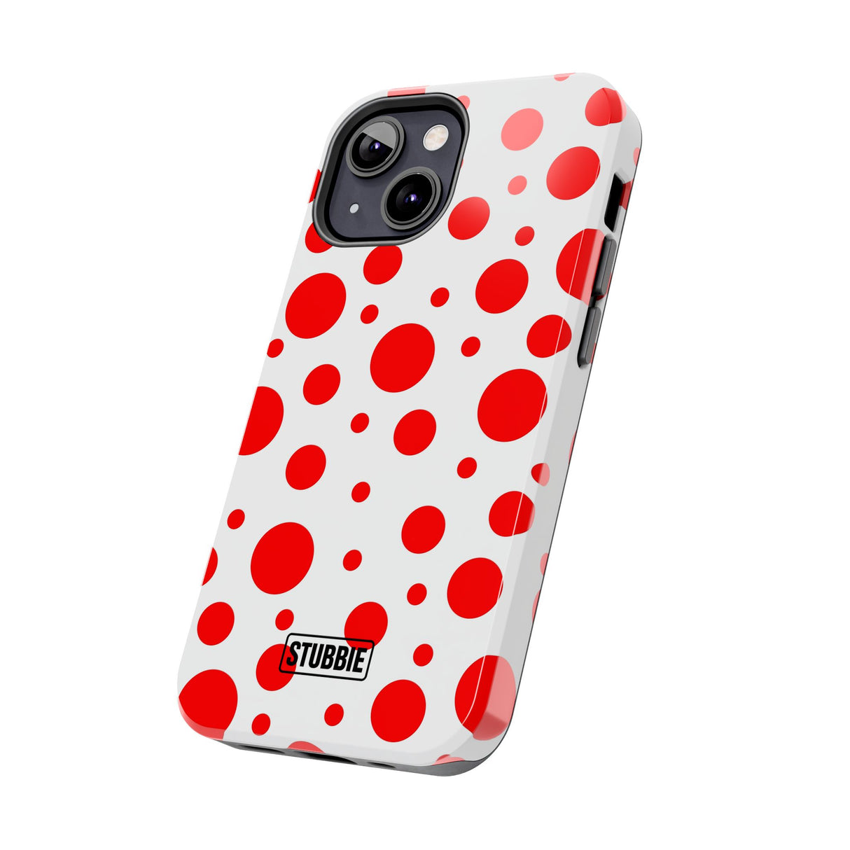 STUBBIE Phone Case for Apple iPhone - Red Polka Dot Phone Case