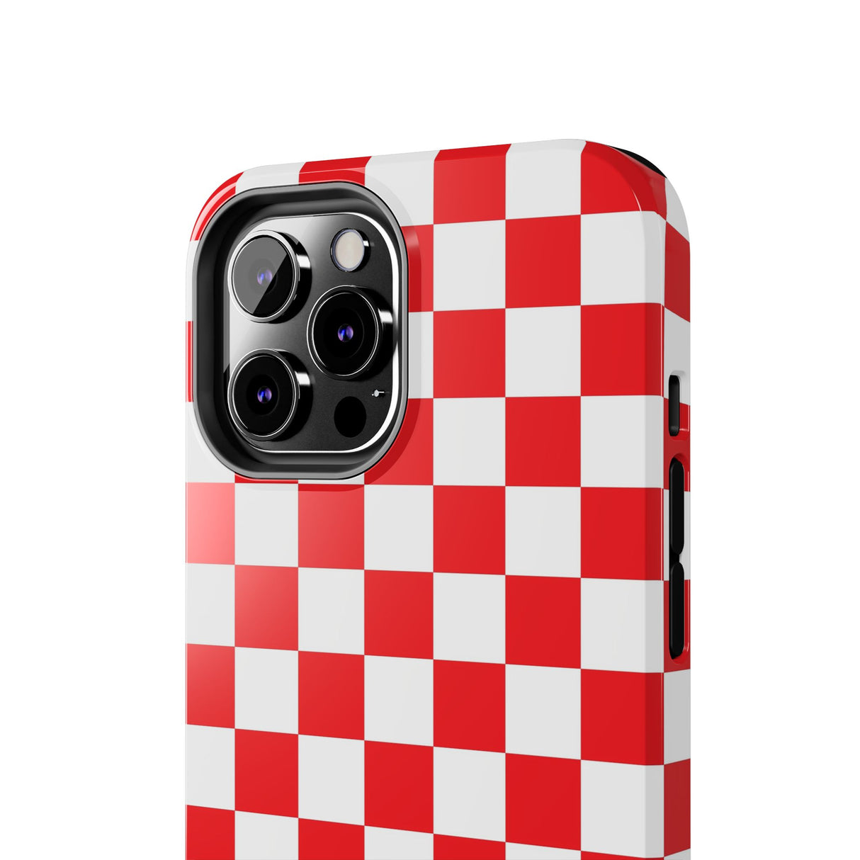 STUBBIE Phone Case for Apple iPhone - Red Checkered Phone Case