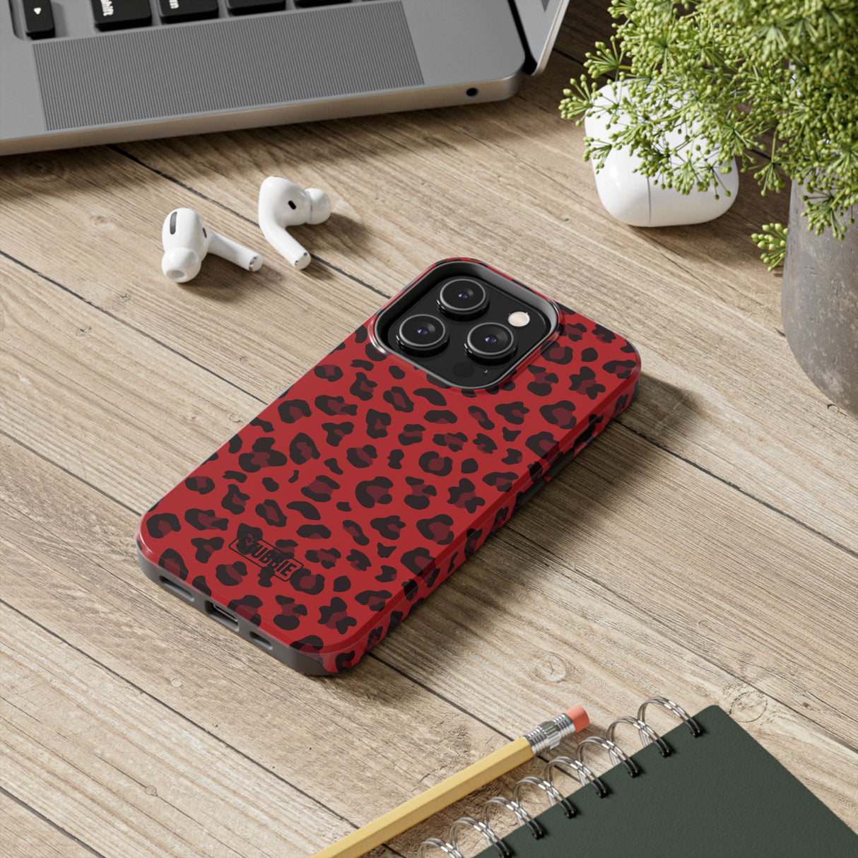 STUBBIE Phone Case for Apple iPhone - Red Leopard Phone Case