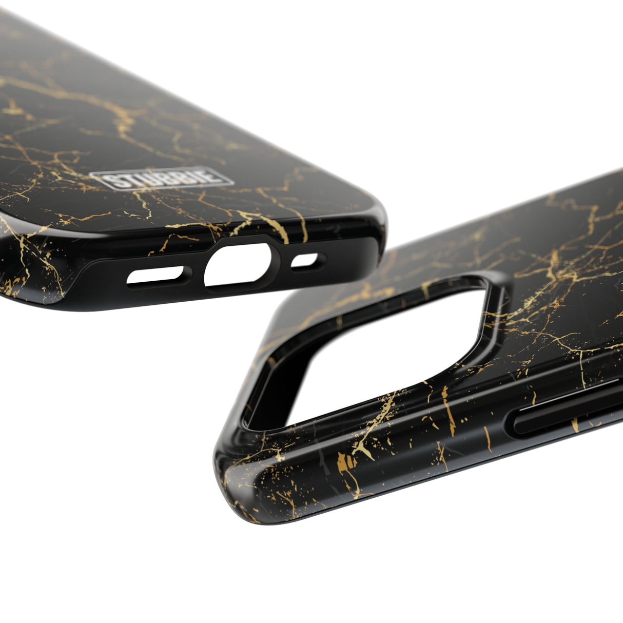 STUBBIE Phone Case for Apple iPhone - Midnight Black Marble Phone Case