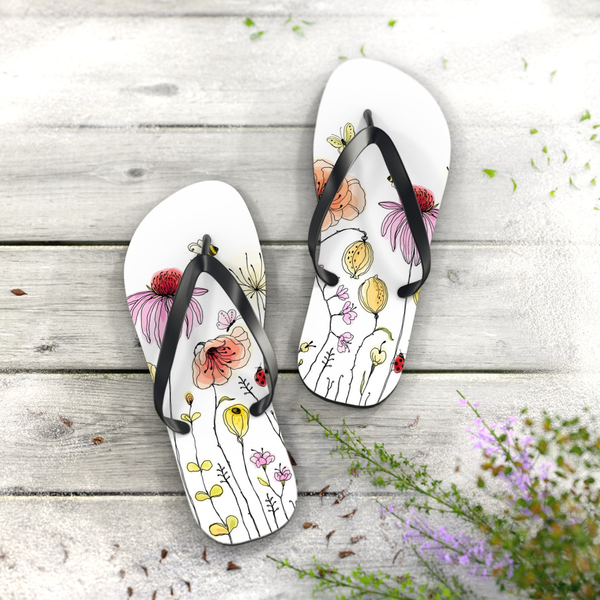 STUBBIE Flip Flops - Flower Garden STUBBIE