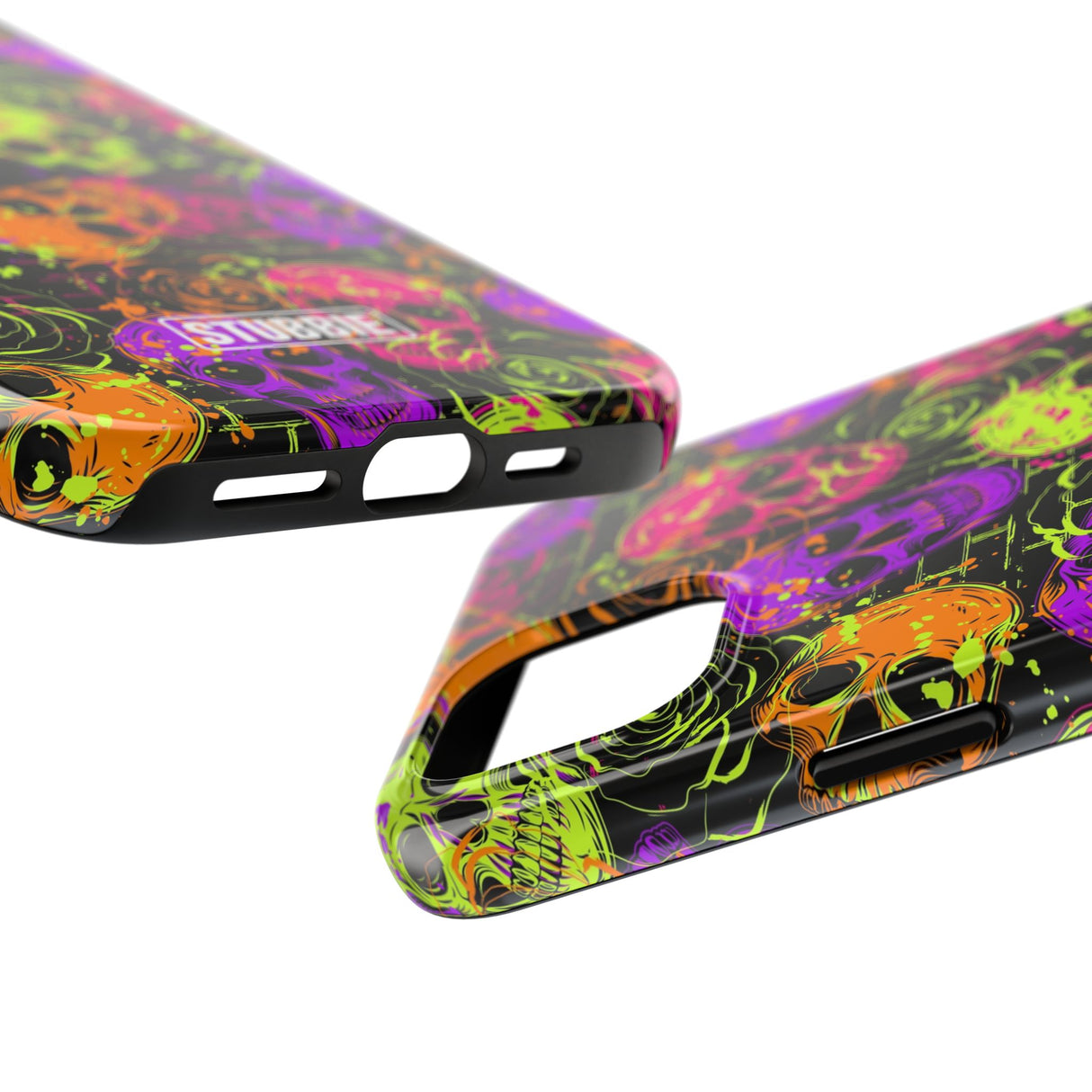 STUBBIE Phone Case for Apple iPhone - Neon Skulls Phone Case