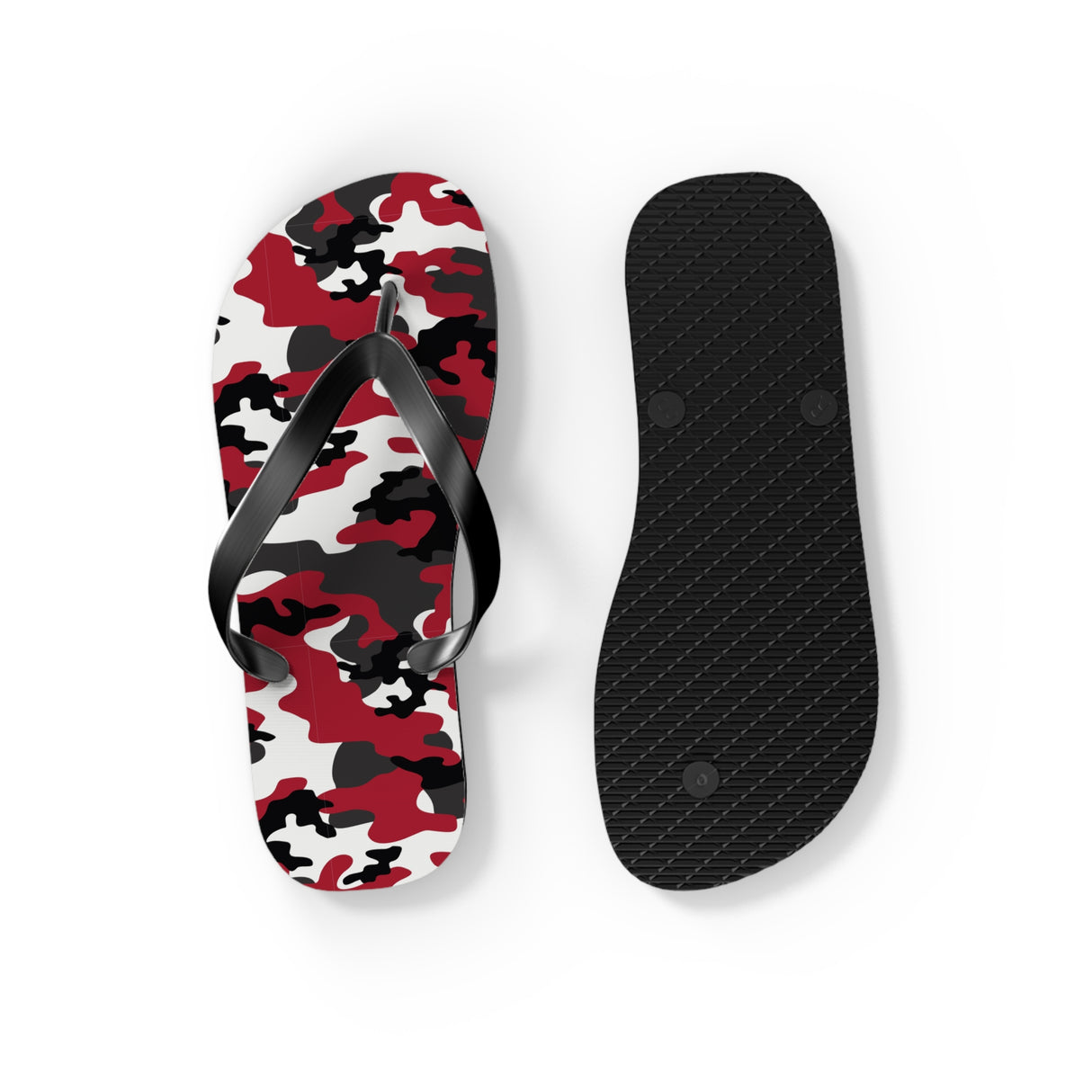 Red Camo Flip Flops