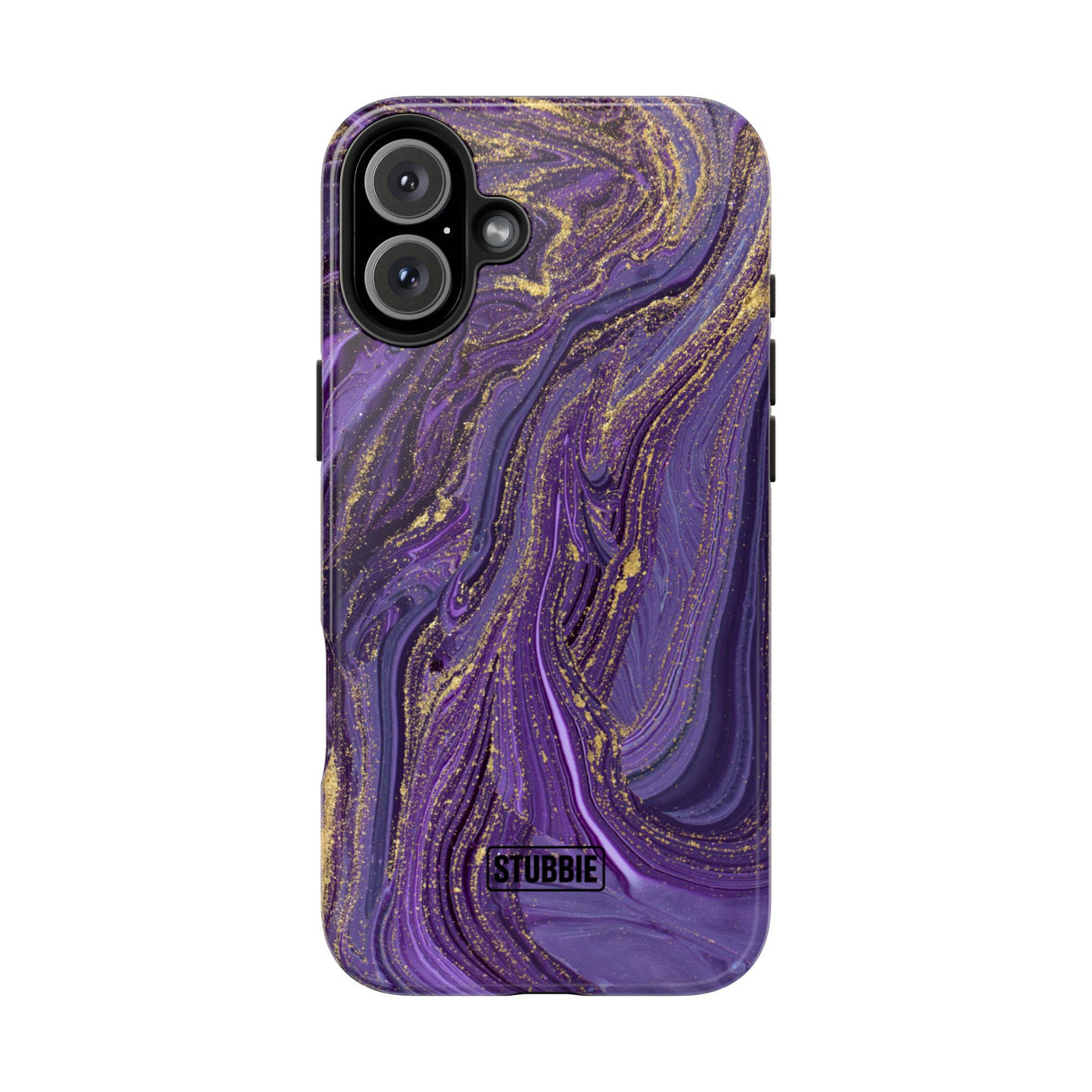 STUBBIE Phone Case for Apple iPhone - Purple Marble Phone Case