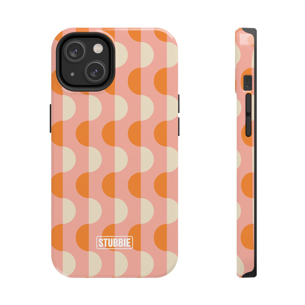 STUBBIE Phone Case for Apple iPhone - Orange Wave Phone Case