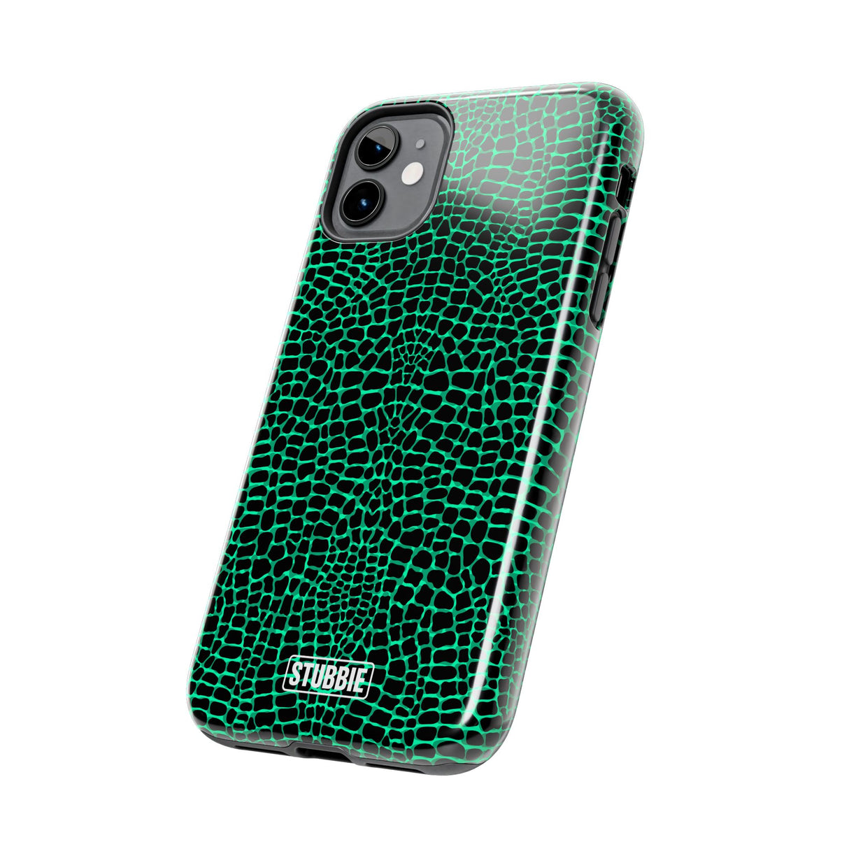 STUBBIE Phone Case for Apple iPhone - Green Croc Phone Case