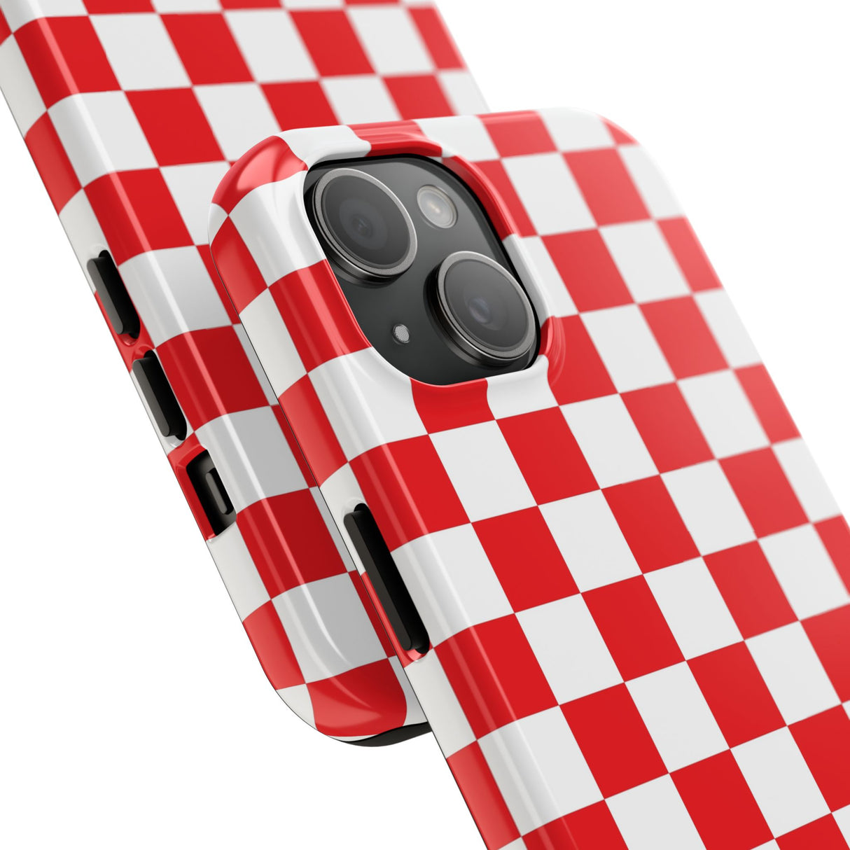 STUBBIE Phone Case for Apple iPhone - Red Checkered Phone Case