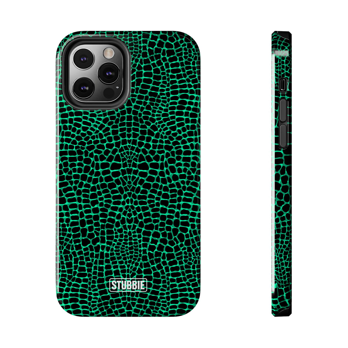 STUBBIE Phone Case for Apple iPhone - Green Croc Phone Case