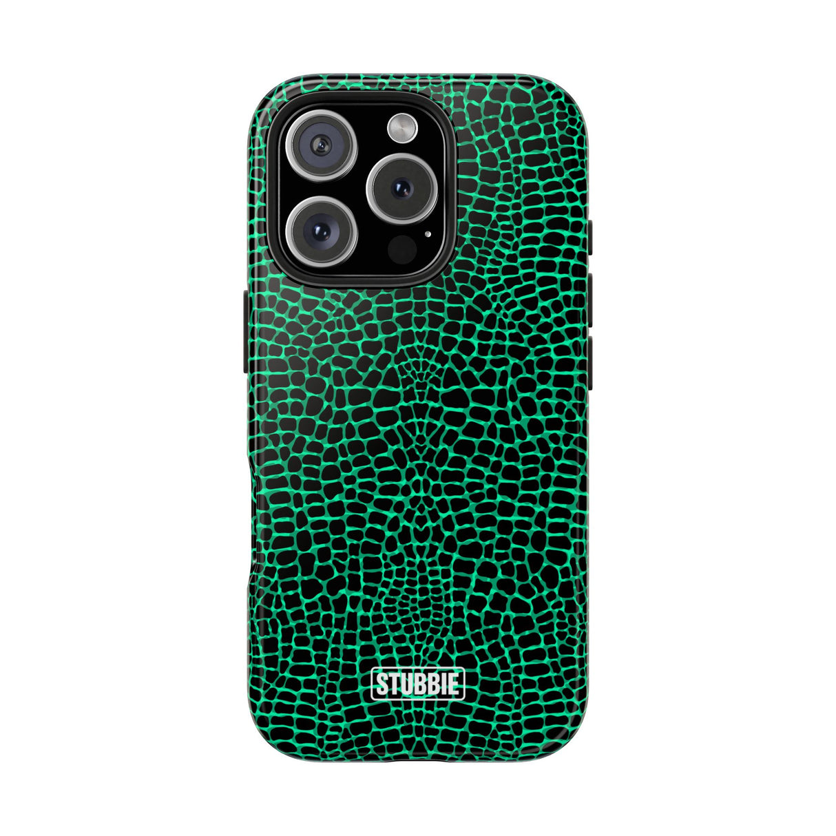 STUBBIE Phone Case for Apple iPhone - Green Croc Phone Case