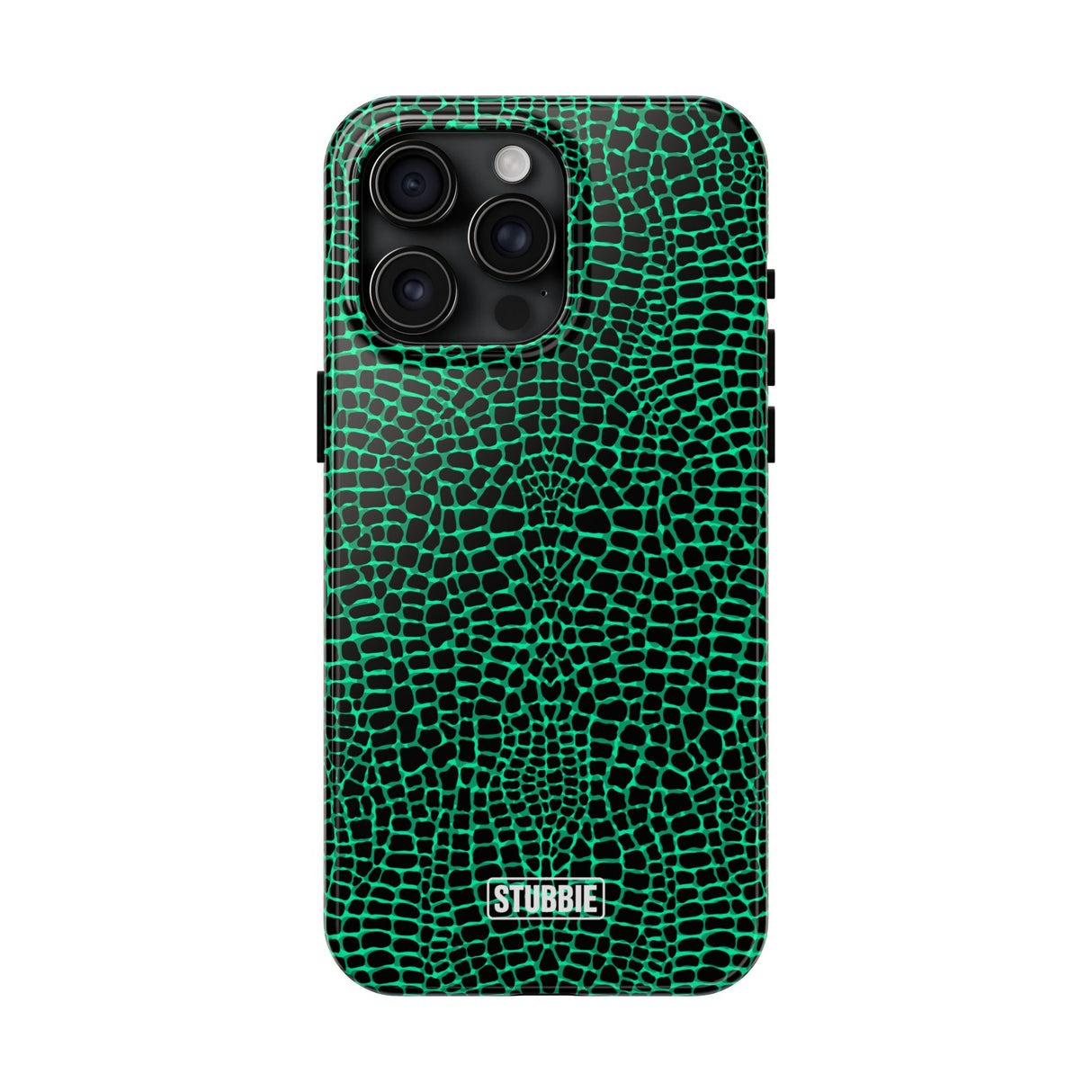 STUBBIE Phone Case for Apple iPhone - Green Croc Phone Case