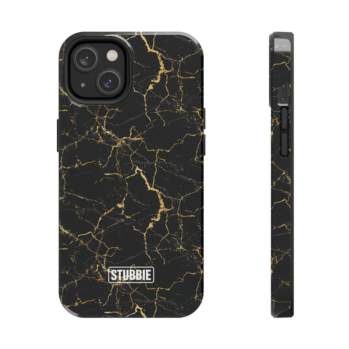 STUBBIE Phone Case for Apple iPhone - Midnight Black Marble Phone Case