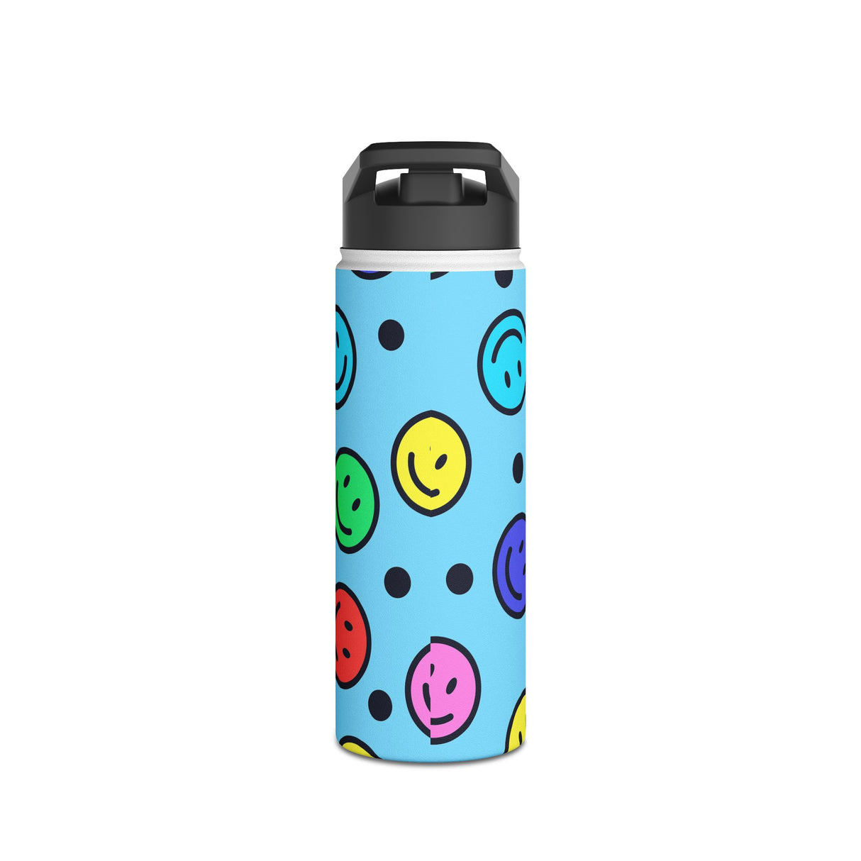 Smiley Face Stainless Steel Water Bottle