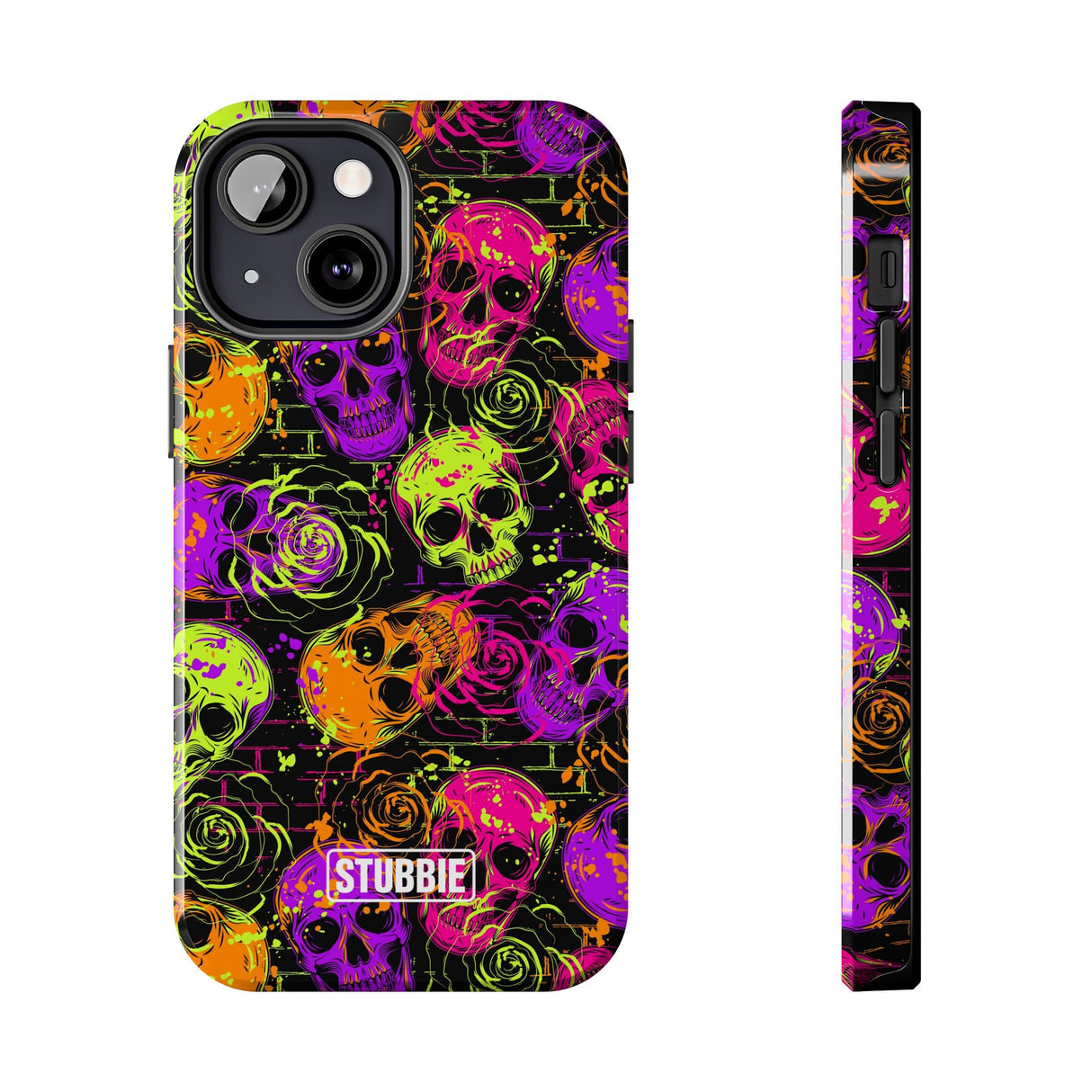 STUBBIE Phone Case for Apple iPhone - Neon Skulls Phone Case