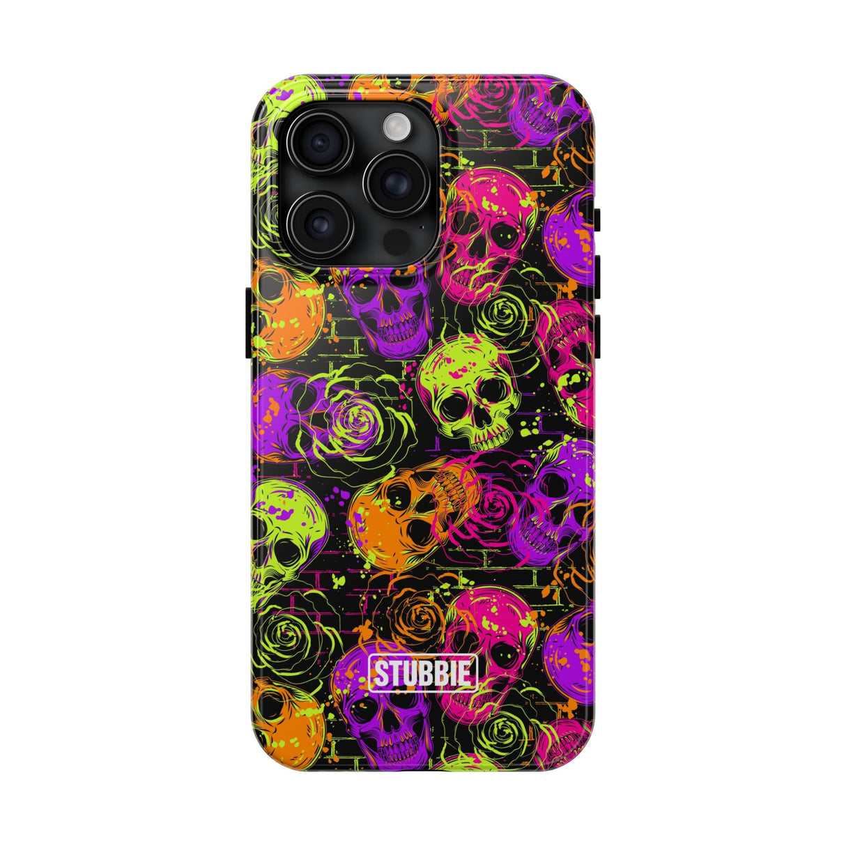 STUBBIE Phone Case for Apple iPhone - Neon Skulls Phone Case