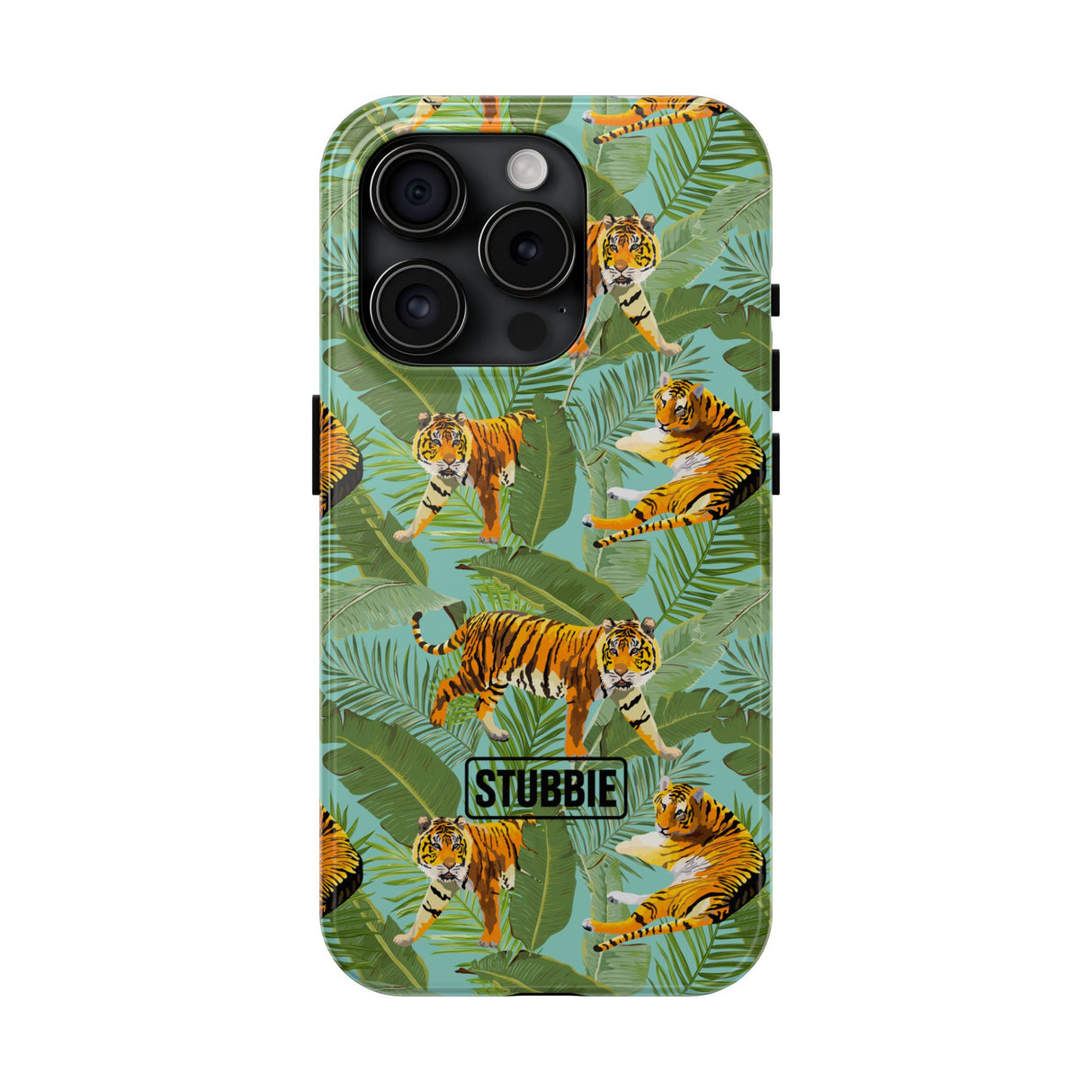 STUBBIE Phone Case for Apple iPhone - Jungle Tiger Stubbie