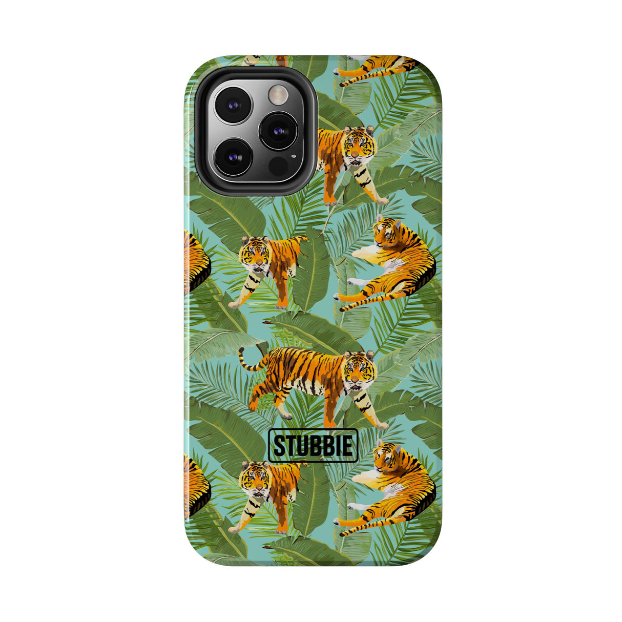 STUBBIE Phone Case for Apple iPhone - Jungle Tiger Stubbie