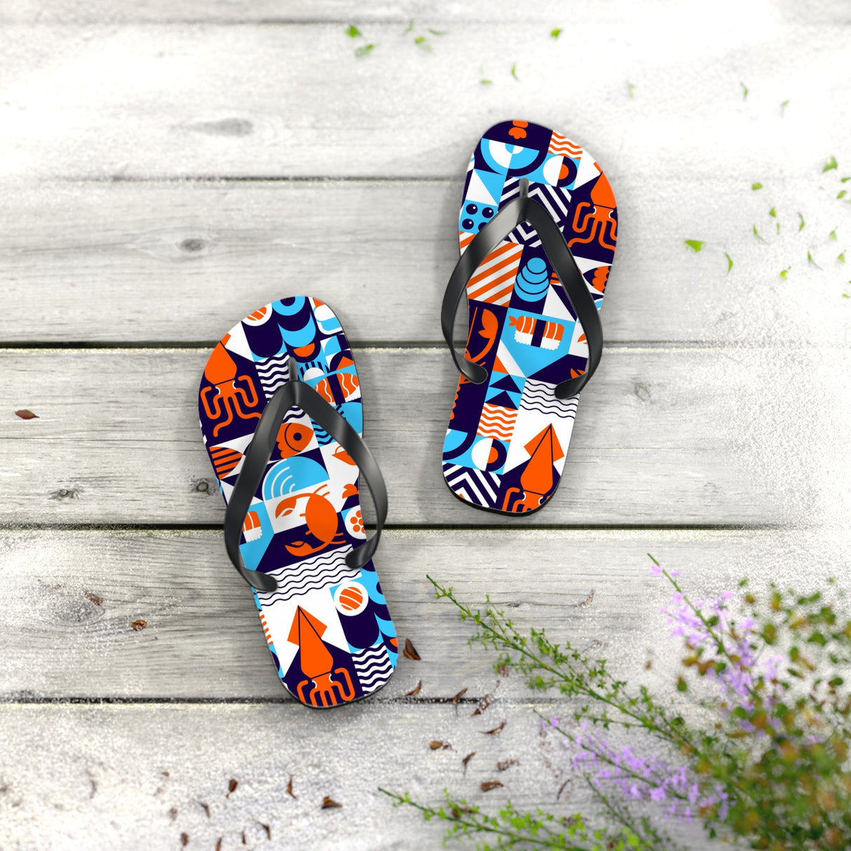 STUBBIE Flip Flops - Something Fishy STUBBIE
