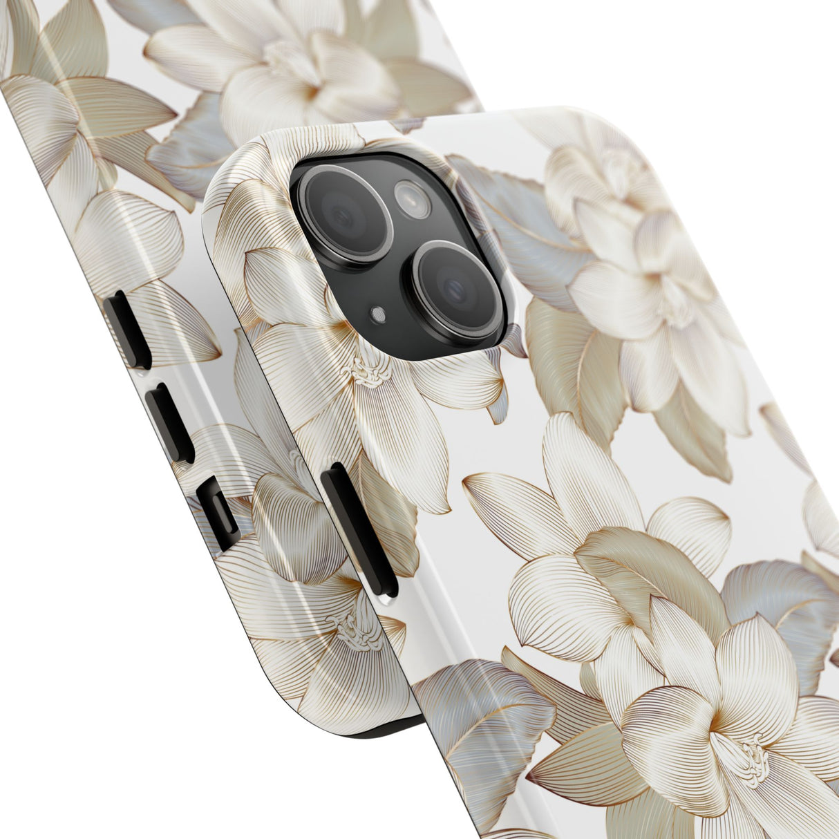 STUBBIE Phone Case for Apple iPhone - White Flowers Phone Case