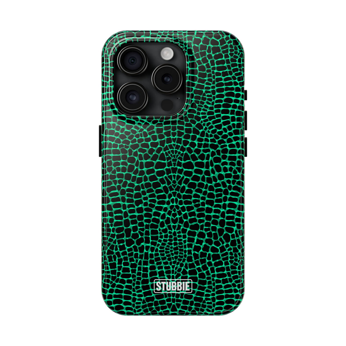STUBBIE Phone Case for Apple iPhone - Green Croc Phone Case