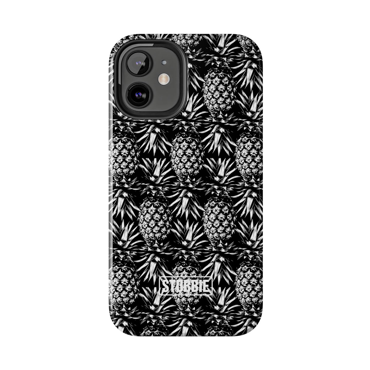 STUBBIE Phone Case for Apple iPhone - Black And White Pineapple Phone Case