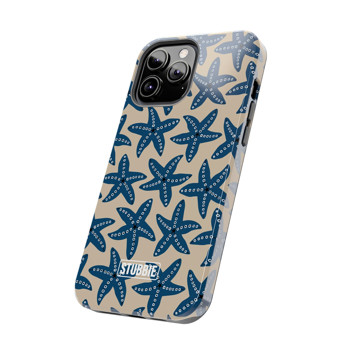 STUBBIE Phone Case for Apple iPhone - Blue Starfish Stubbie
