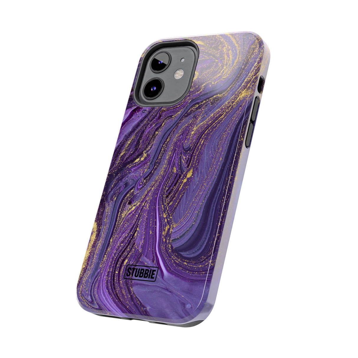 STUBBIE Phone Case for Apple iPhone - Purple Marble Phone Case