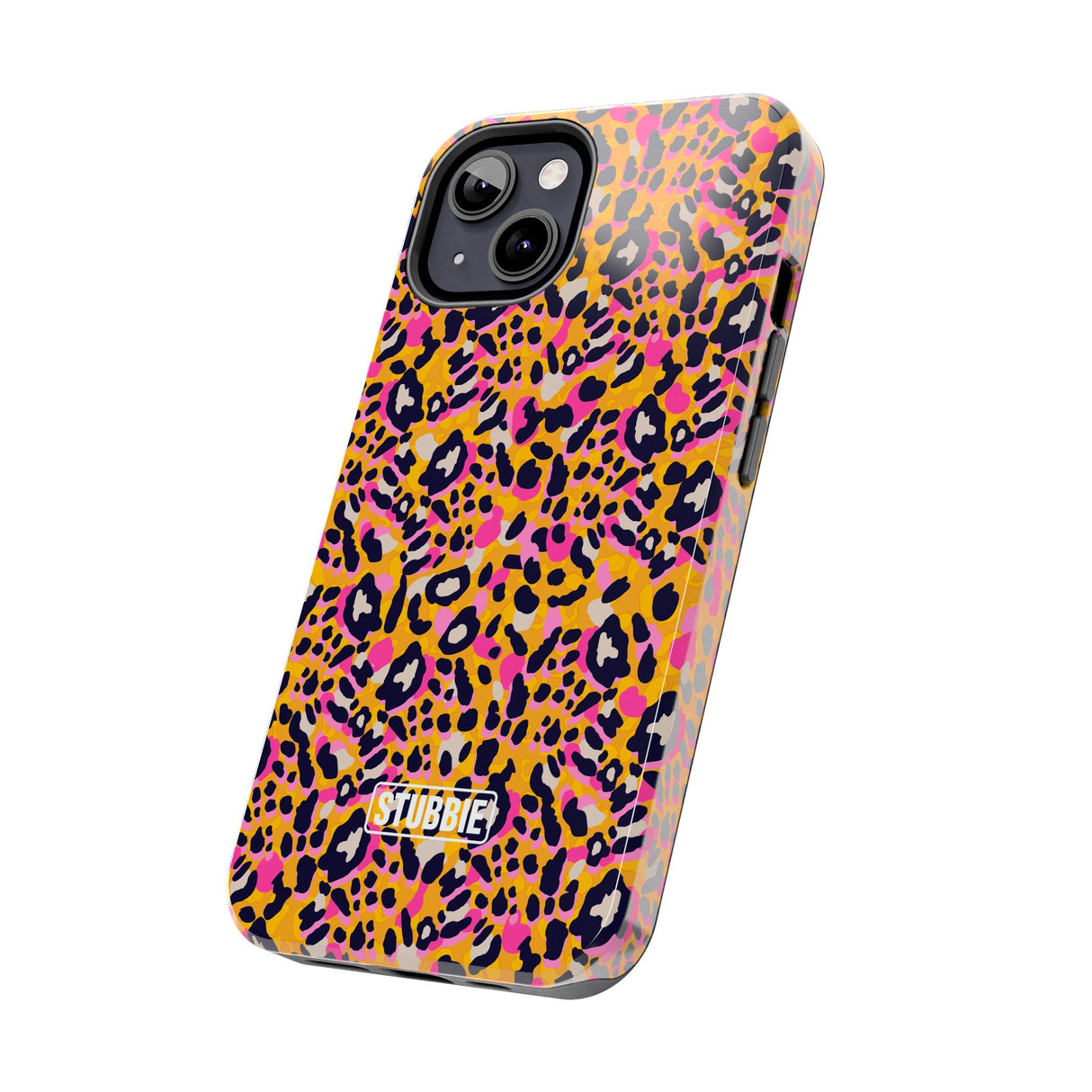 STUBBIE Phone Case for Apple iPhone - Pink Orange Leopard Phone Case
