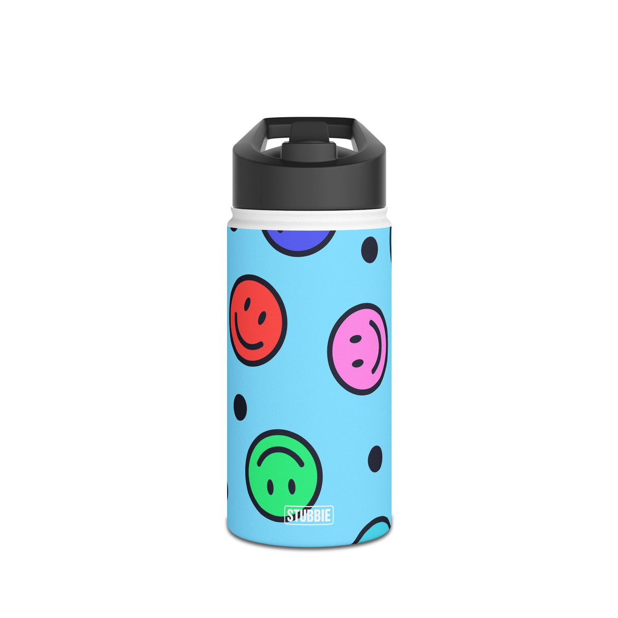 Smiley Face Stainless Steel Water Bottle