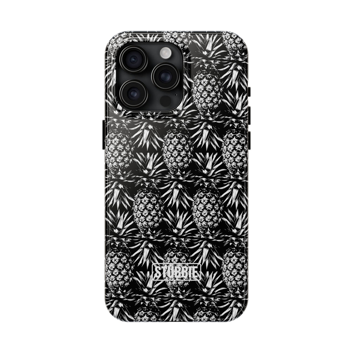 STUBBIE Phone Case for Apple iPhone - Black And White Pineapple Phone Case
