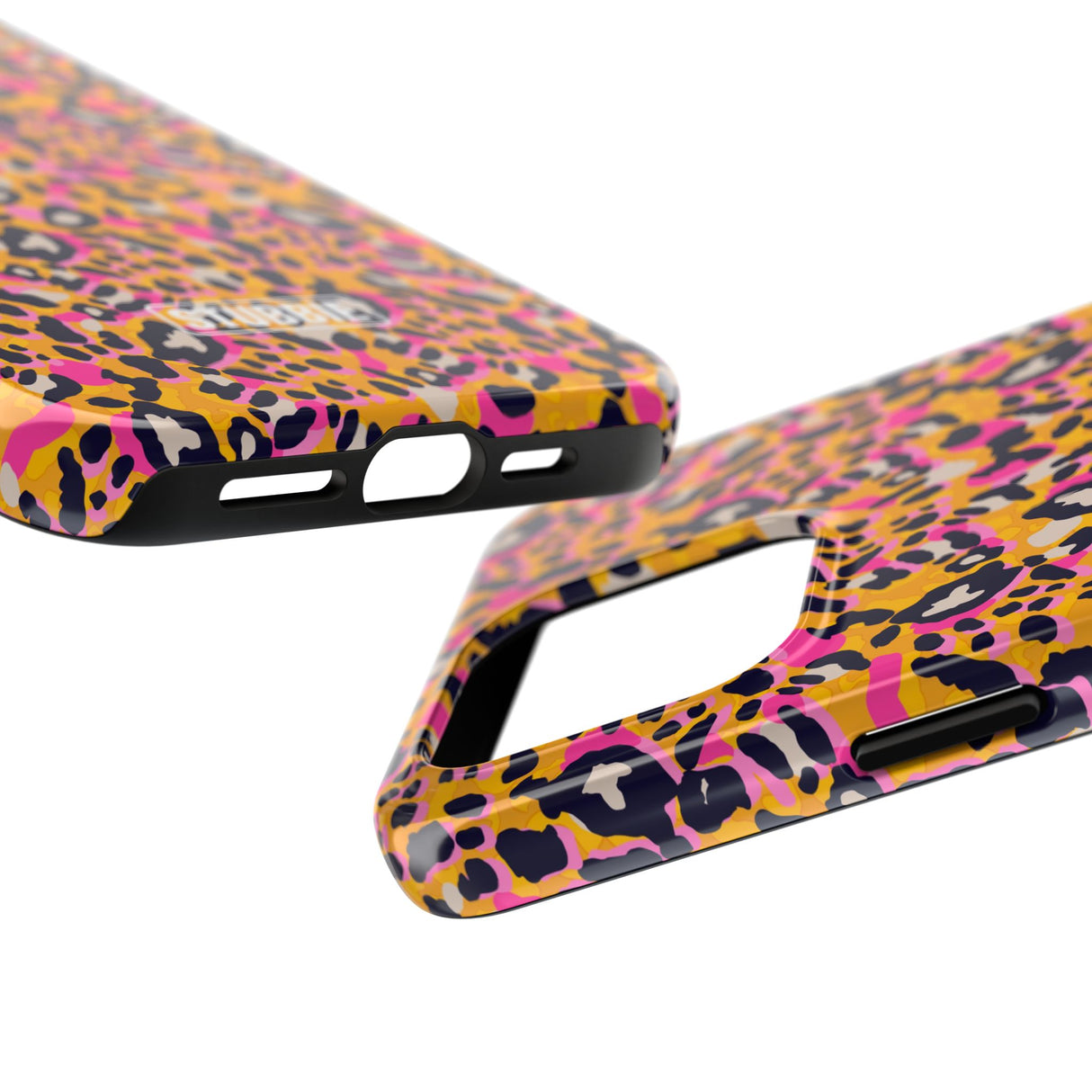 STUBBIE Phone Case for Apple iPhone - Pink Orange Leopard Phone Case