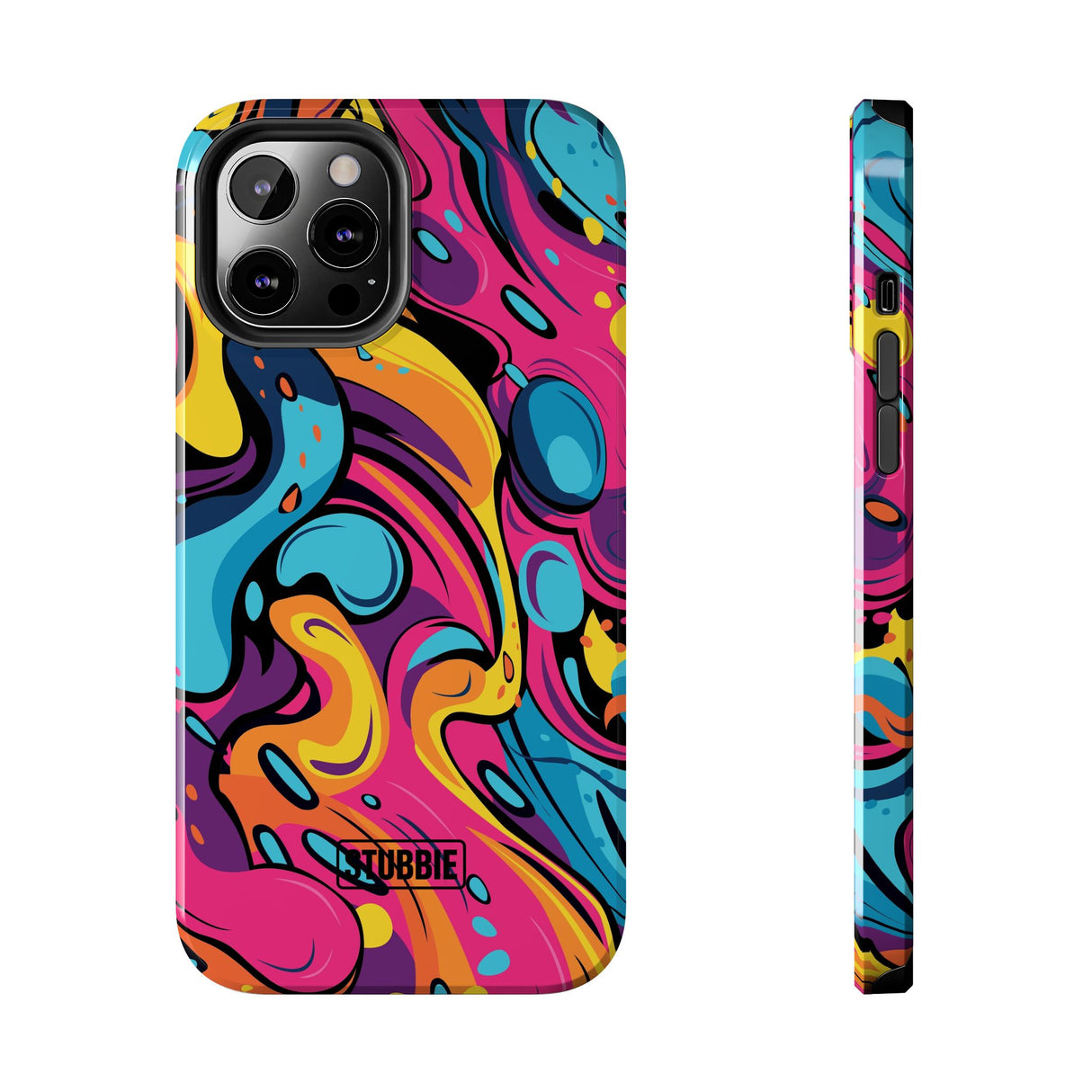 STUBBIE Phone Case for Apple iPhone - Messy Bright Paint Phone Case