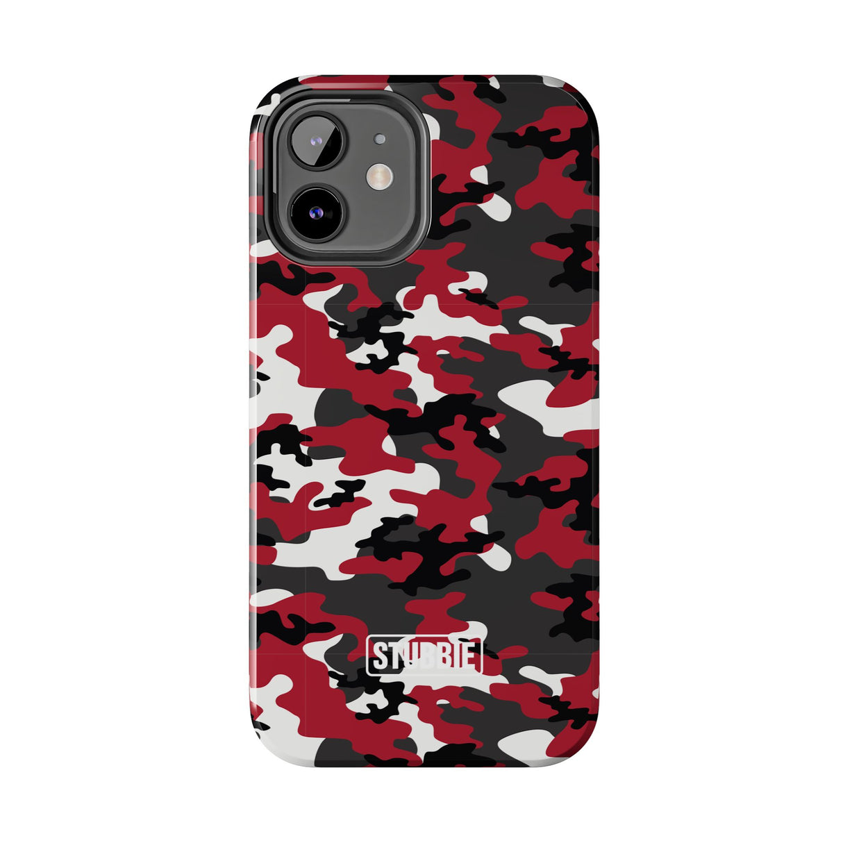 STUBBIE Phone Case for Apple iPhone - Red Camo Phone Case