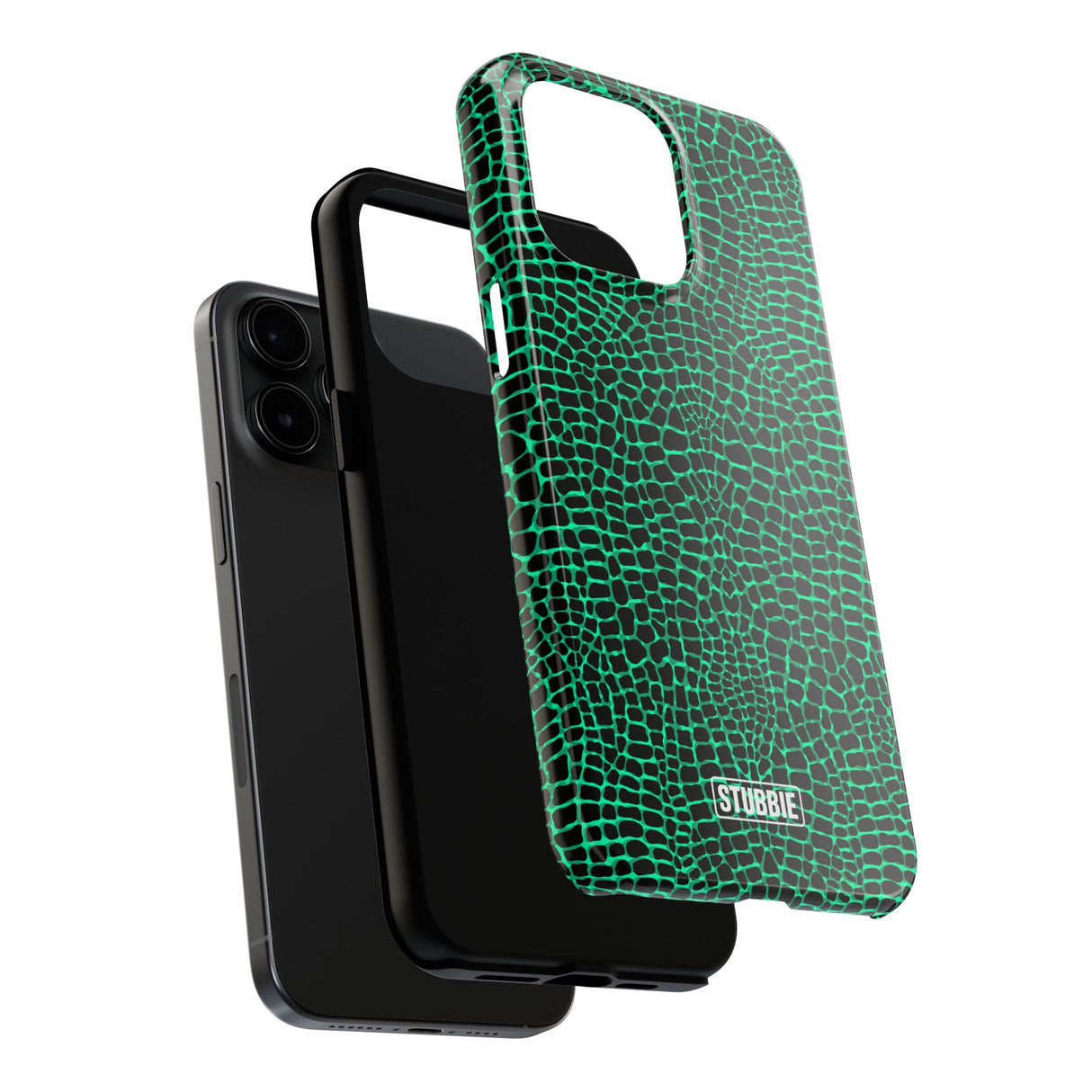 STUBBIE Phone Case for Apple iPhone - Green Croc Phone Case