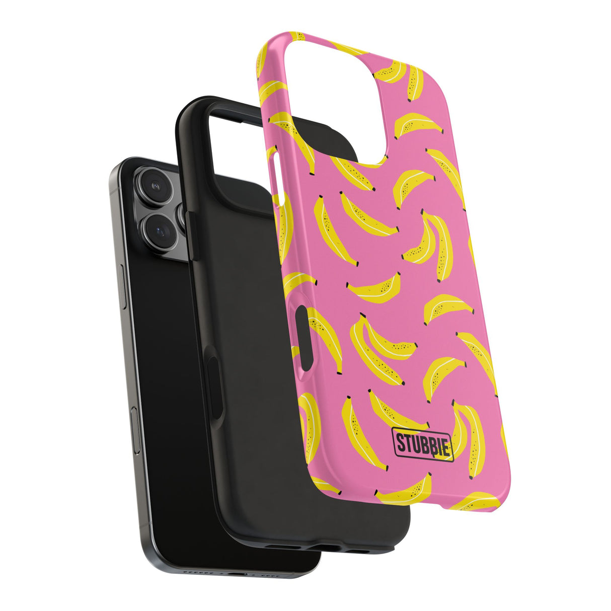 STUBBIE Phone Case for Apple iPhone - Pink Banana Phone Case