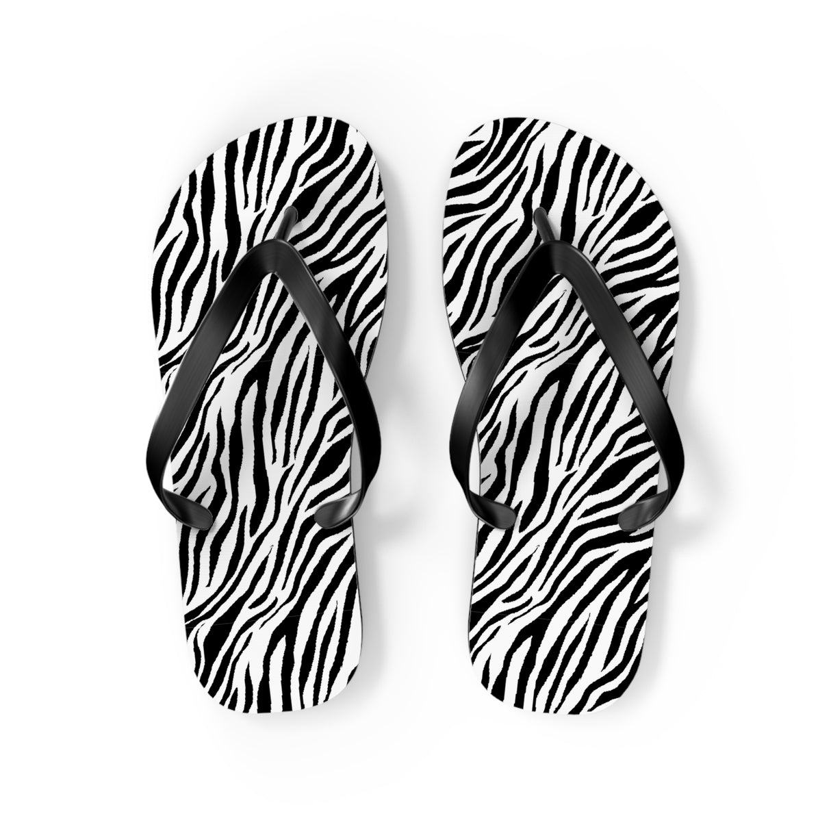 Zebra Flip Flops