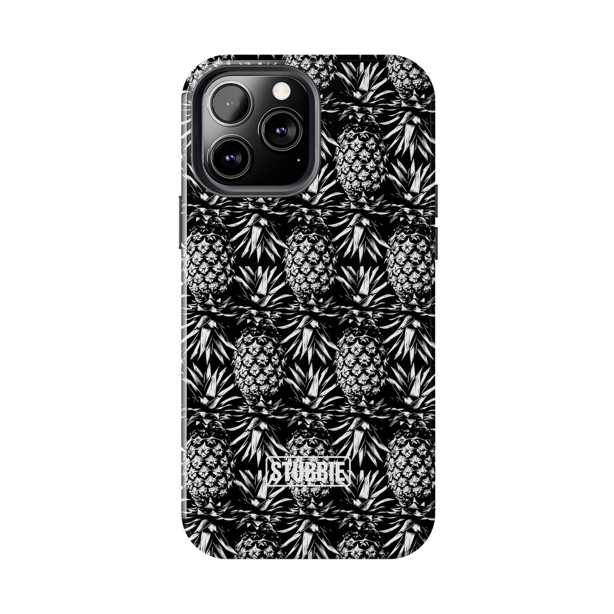 STUBBIE Phone Case for Apple iPhone - Black And White Pineapple Phone Case