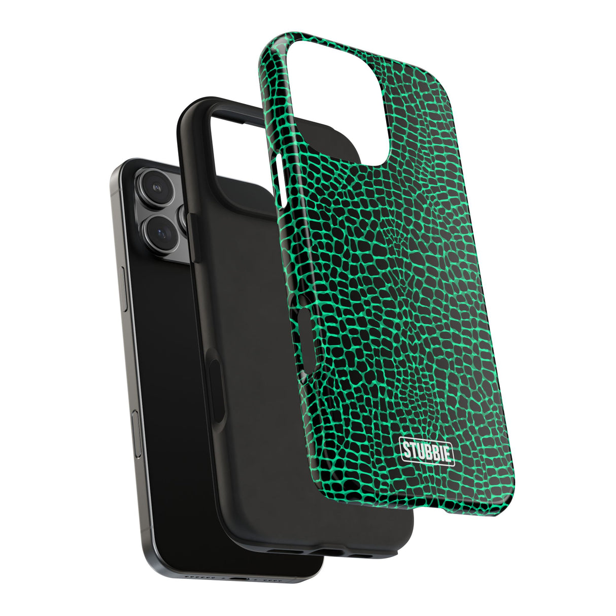 STUBBIE Phone Case for Apple iPhone - Green Croc Phone Case