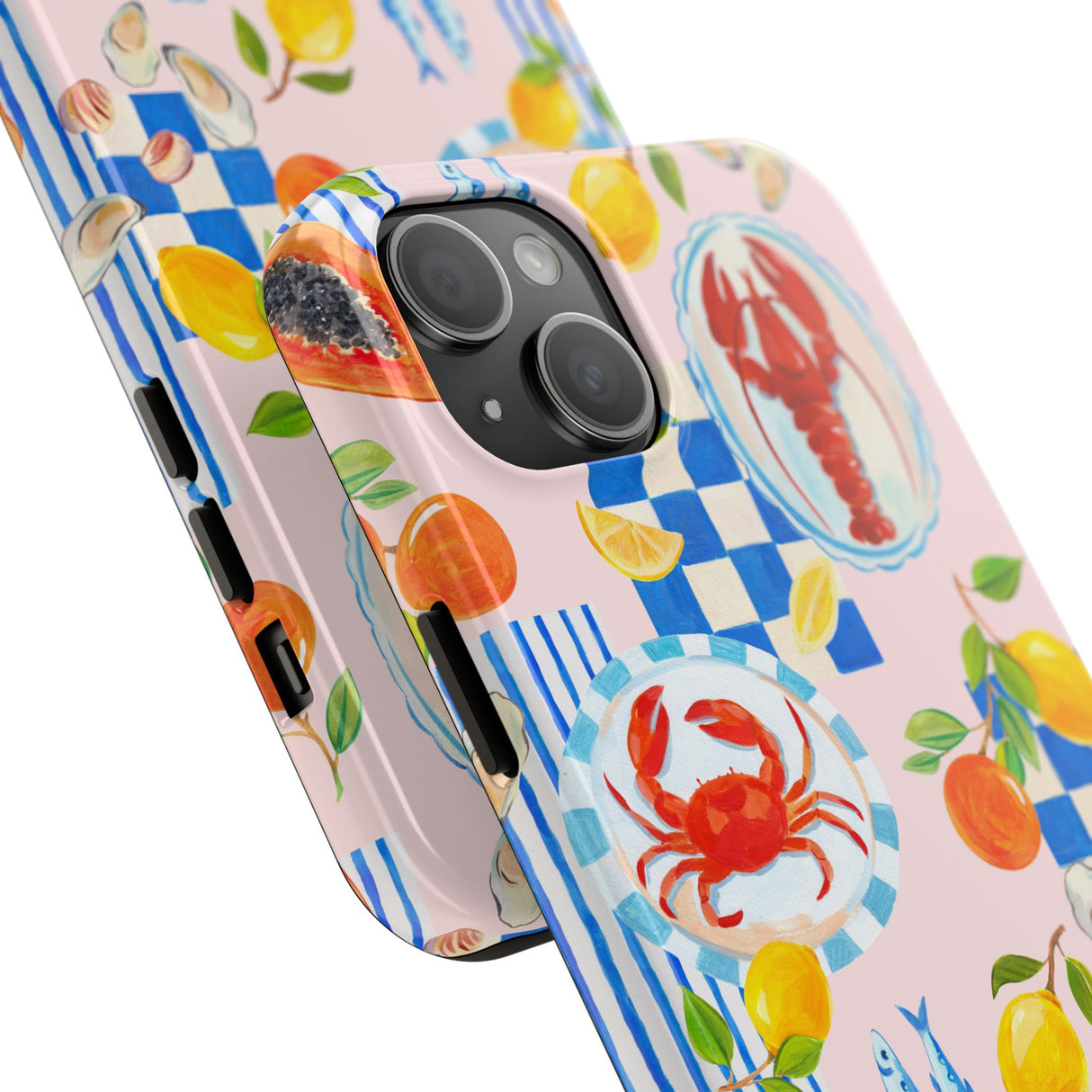 STUBBIE Phone Case for Apple iPhone - Italian Summer Seafood Stubbie