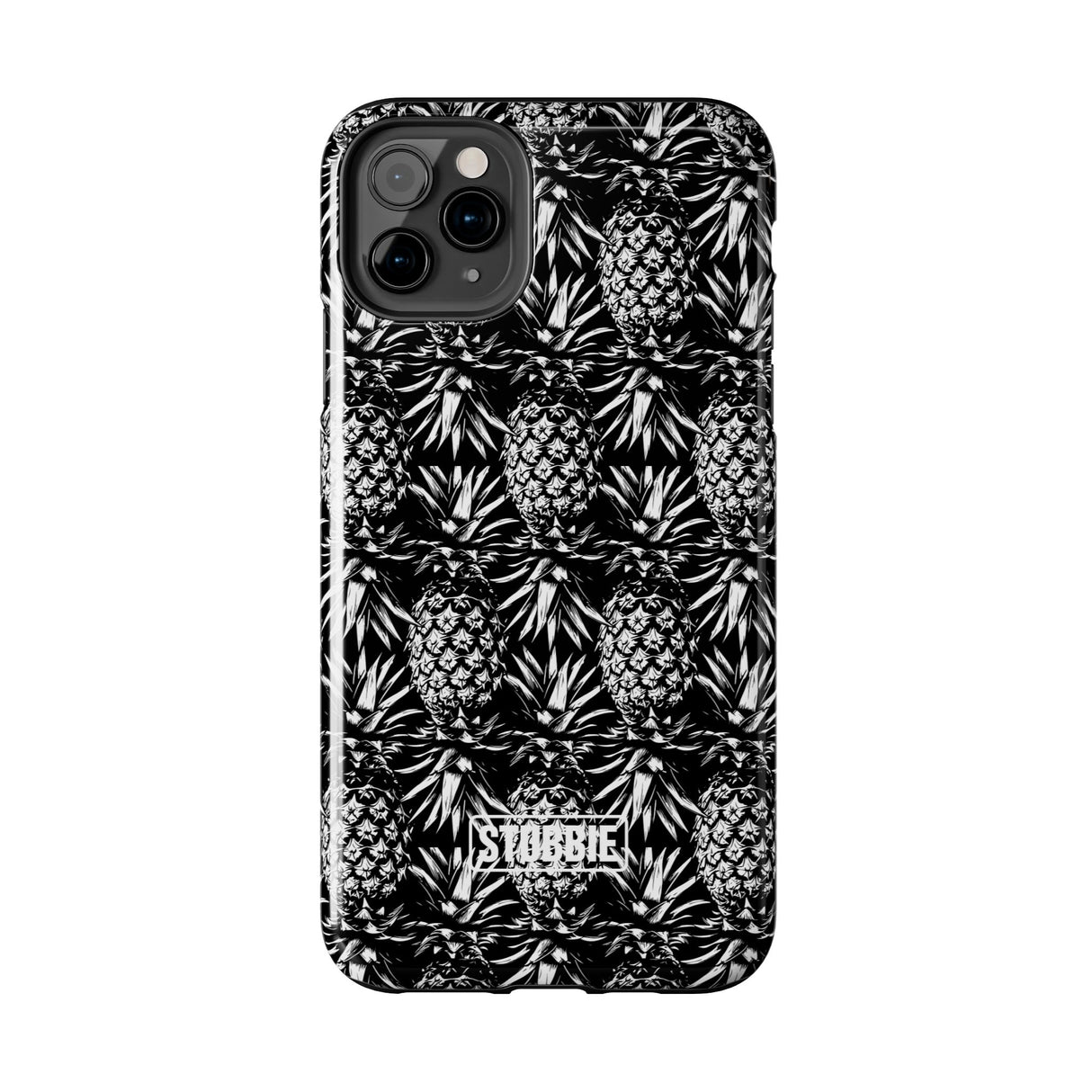 STUBBIE Phone Case for Apple iPhone - Black And White Pineapple Phone Case