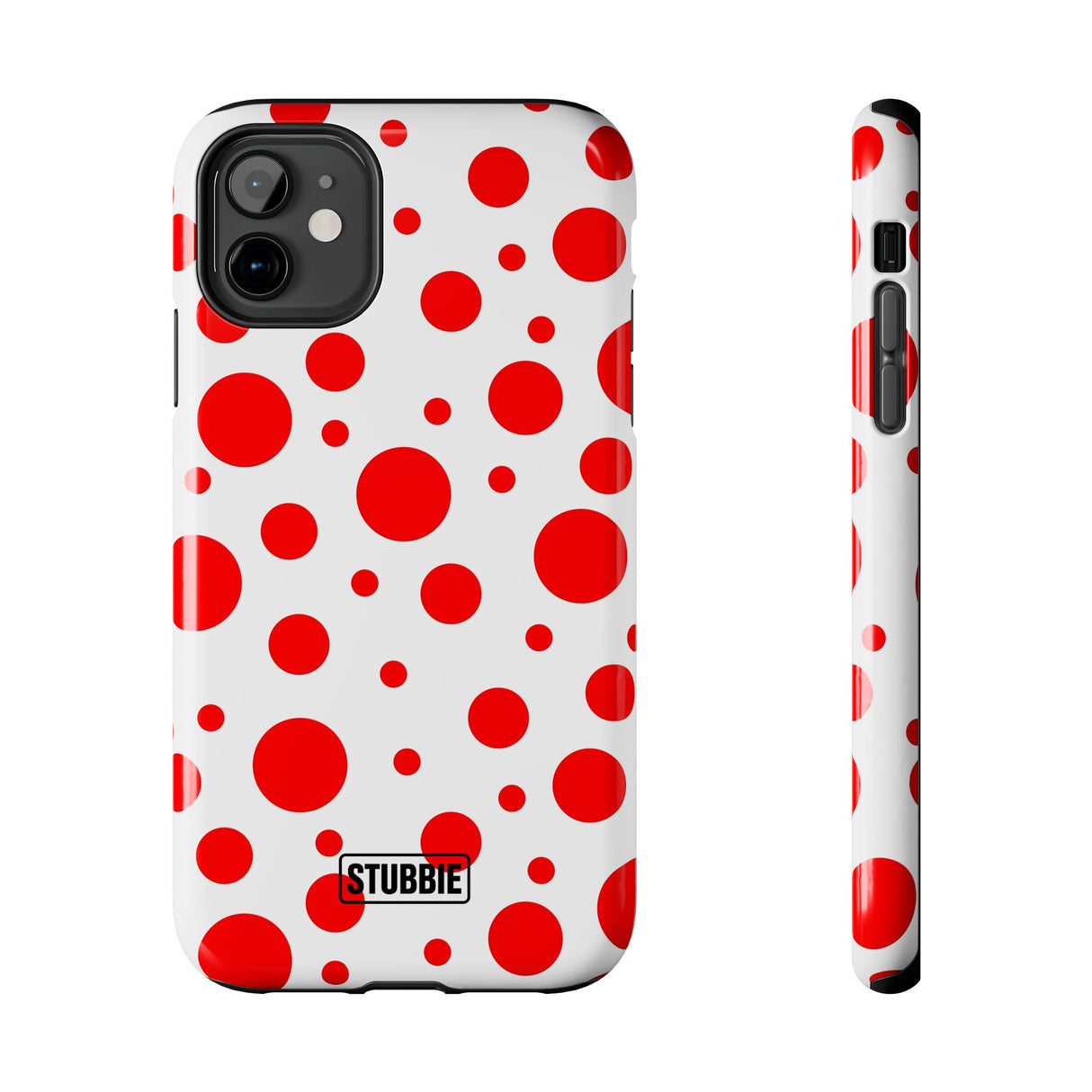 STUBBIE Phone Case for Apple iPhone - Red Polka Dot Phone Case