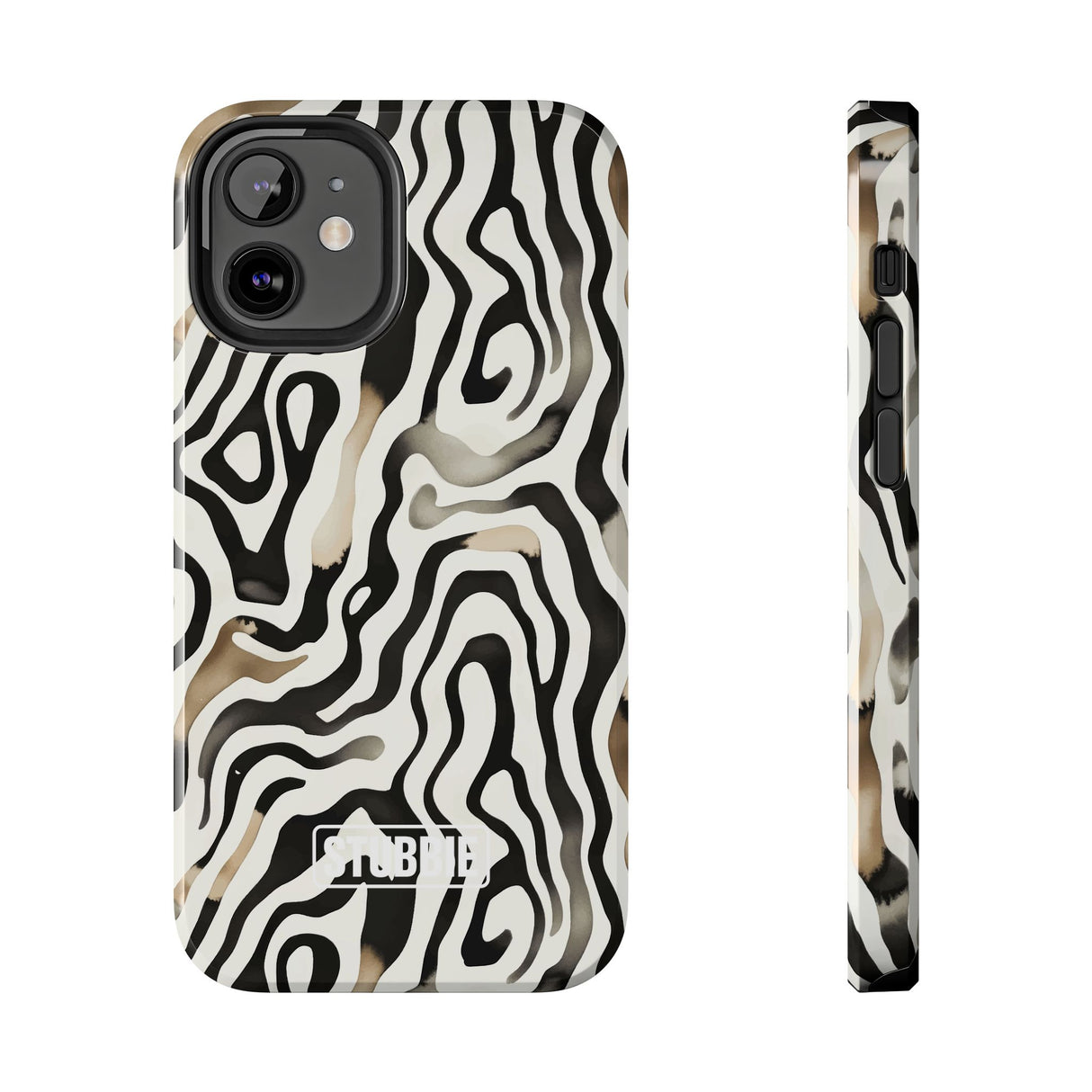 STUBBIE Phone Case for Apple iPhone - Weird Zebra Stubbie