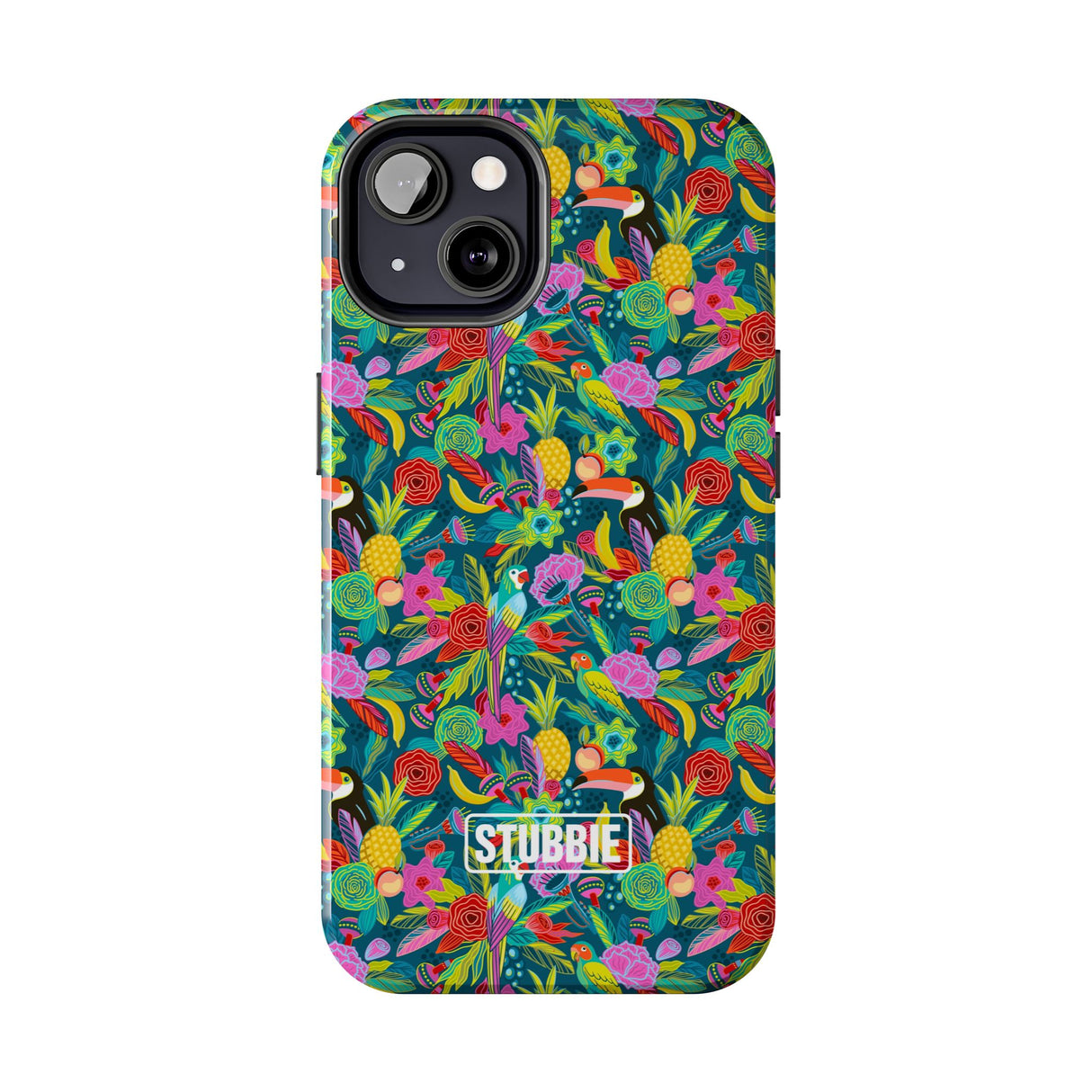 STUBBIE Phone Case for Apple iPhone - Hiding Jungle Birds Stubbie