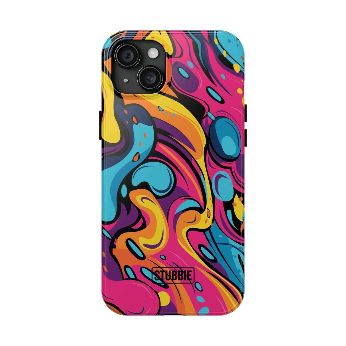 STUBBIE Phone Case for Apple iPhone - Messy Bright Paint Phone Case