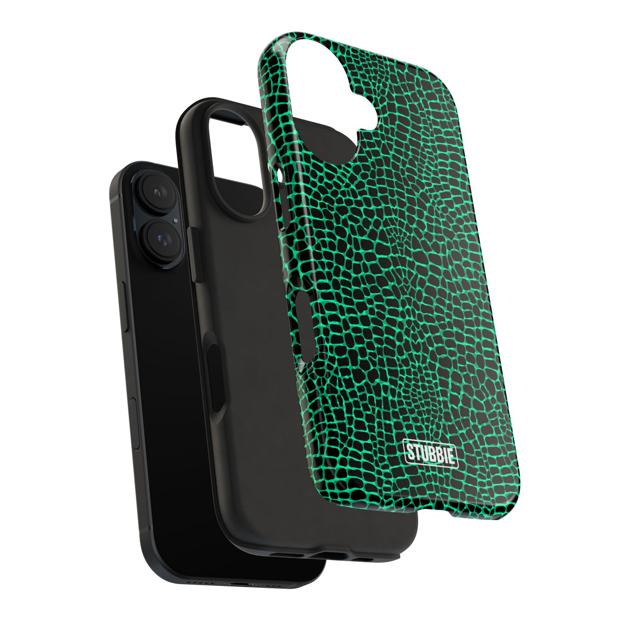 STUBBIE Phone Case for Apple iPhone - Green Croc Phone Case