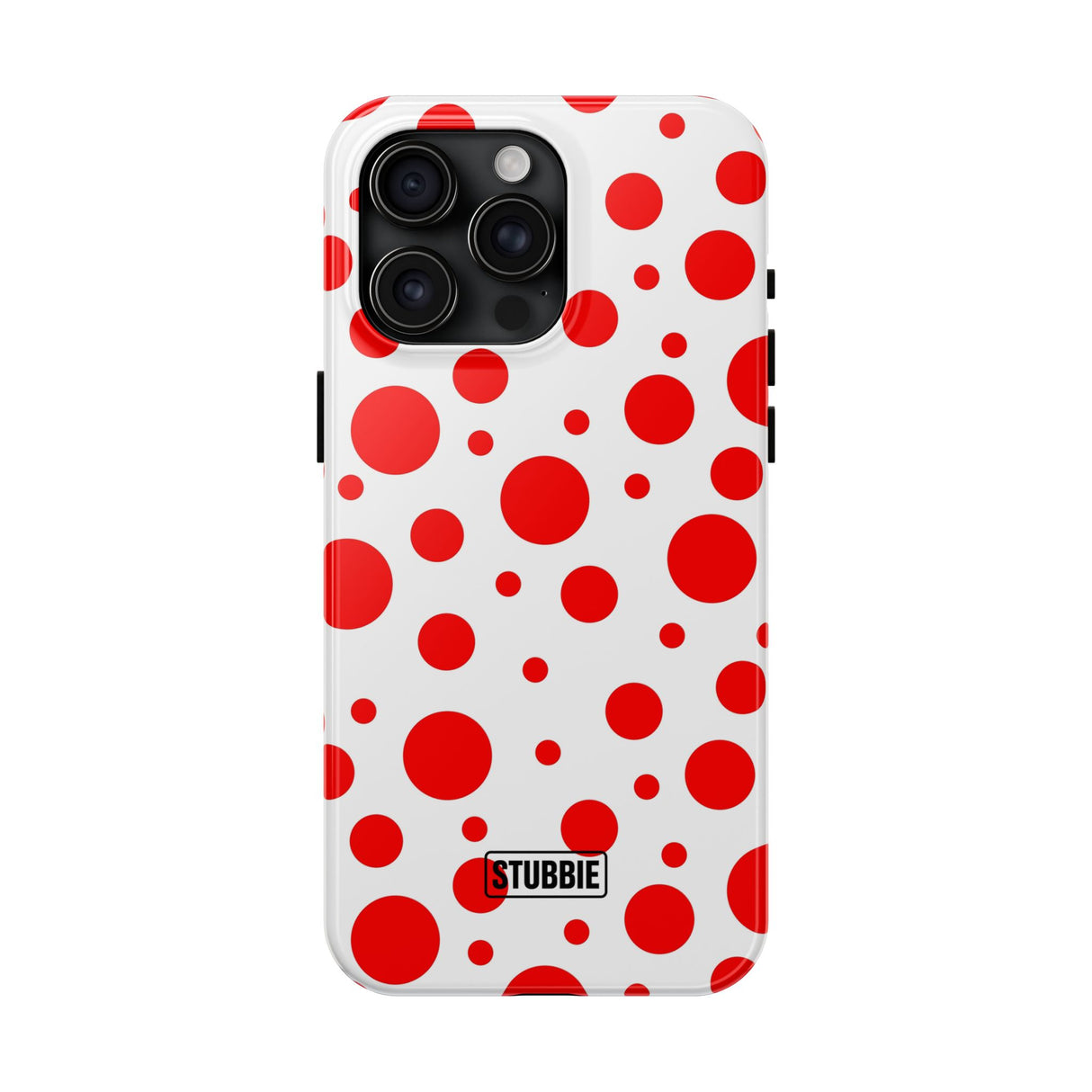 STUBBIE Phone Case for Apple iPhone - Red Polka Dot Phone Case